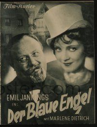 6d028 BLUE ANGEL German program '30 Josef von Sternberg classic, Emil Jannings,Marlene Dietrich