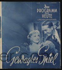 6d031 BREAK THE NEWS German program '38 Rene Clair, images of Maurice Chevalier & sexy ladies!