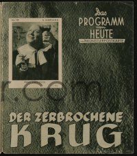 6d036 BROKEN JUG German program '37 Ucicky & Emil Jannings's Der zerbrochene Krug, forbidden!