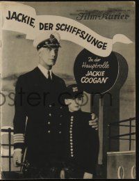 6d039 BUTTONS German program '28 great different images of Jackie Coogan on ship at sea!