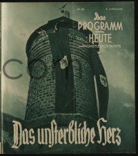 6d061 DAS UNSTERBLICHE HERZ German program '39 Veit Harlan's forbidden movie, The Immortal Heart!