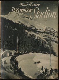 6d062 DAS WEISSE STADION German program '28 Fanck's 1st ever documentary on the Winter Olympics!