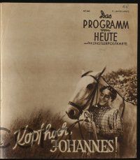6d145 KOPF HOCH JOHANNES Das Programm von Heute German program '41 conditional pro-Nazi Youth movie!