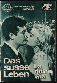 6d147 LA DOLCE VITA Das Neue German program '60 Fellini, Mastroianni, Anita Ekberg, different!