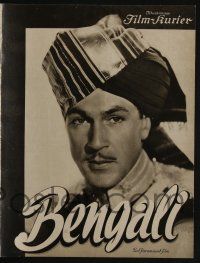 6d156 LIVES OF A BENGAL LANCER German program '34 many different images of Gary Cooper & Tone!
