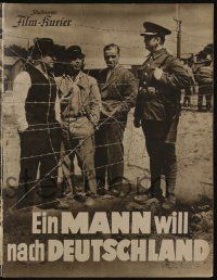 6d164 MAN WANTS TO GET TO GERMANY German program R40s Paul Wegener WWII Nazi propaganda, forbidden!