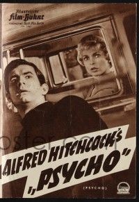 6d208 PSYCHO Film Buhne German program '60 Janet Leigh, Anthony Perkins, Alfred Hitchcock, different
