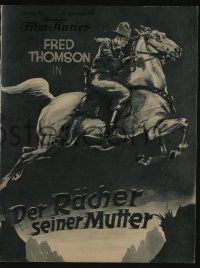 6d216 REGULAR SCOUT German program '28 different images & artwork of cowboy hero Fred Thompson!
