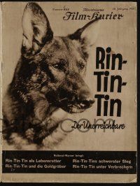 6d217 RIN-TIN-TIN DER UNERREICHBARE German program '28 great images of the famous canine hero!