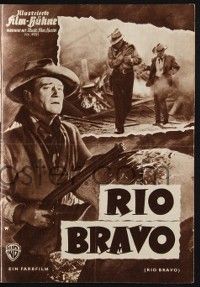 6d218 RIO BRAVO German program '59 John Wayne, Dean Martin, Angie Dickinson, Hawks, different!