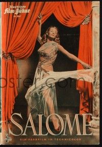 6d230 SALOME German program '53 different images of sexy Biblical Rita Hayworth & Stewart Granger!