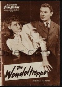 6d247 SPIRAL STAIRCASE German program R50s Dorothy McGuire, George Brent, Barrymore, different!