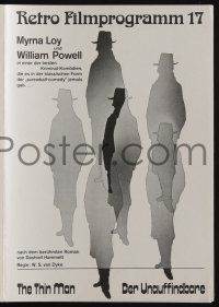 6d262 THIN MAN German program R82 William Powell, Myrna Loy, different images & artwork!