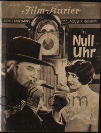 6d263 THIRTEENTH HOUR German program '28 different images of Lionel Barrymore, silent mystery!