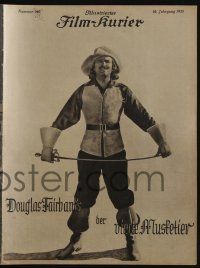 6d266 THREE MUSKETEERS German program '28 different images of Douglas Fairbanks as D'Artagnan!