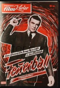 6d267 THUNDERBALL German program '65 completely different images of Sean Connery as James Bond!