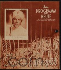 6d269 TIGER OF ESCHNAPUR German program '38 based on the novel by Thea von Harbou!