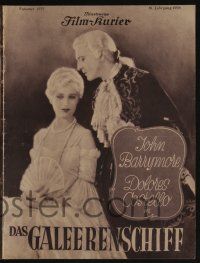 6d290 WHEN A MAN LOVES German program '27 different images of John Barrymore & Dolores Costello!