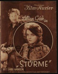 6d297 WIND German program '28 Victor Sjostrom & Frances Marion's epic desolate tale w/Lillian Gish!