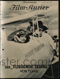 6d298 WINGED HORSEMAN German program '29 different images of Hoot Gibson & Ruth Elder in airplane!