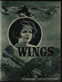 6d299 WINGS German program '27 William Wellman, different images of Clara Bow & Buddy Rogers!