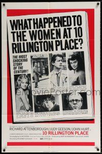 6f005 10 RILLINGTON PLACE 1sh '71 Attenborough, the story of the Christie sex-murders!