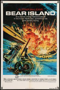 6f063 BEAR ISLAND explosion style 1sh '80 Donald Sutherland & Vanessa Redgrave, Alistair MacLean!
