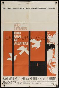 6f081 BIRDMAN OF ALCATRAZ 1sh '62 Burt Lancaster in John Frankenheimer's prison classic!