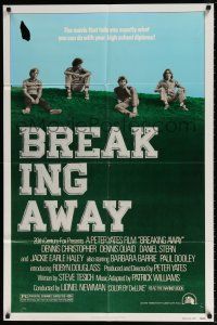 6f107 BREAKING AWAY 1sh '79 Dennis Christopher, Dennis Quaid, Jackie Earle Haley, Daniel Stern