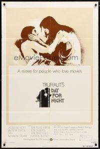 6f210 DAY FOR NIGHT int'l 1sh '73 Francois Truffaut's La Nuit Americaine, Jacqueline Bisset