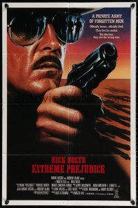 6f266 EXTREME PREJUDICE int'l 1sh '86 cool close-up of cowboy Nick Nolte, Walter Hill directed!