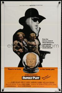 6f274 FAMILY PLOT 1sh '76 from the mind of devious Alfred Hitchcock, Karen Black, Bruce Dern!