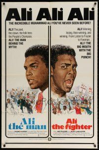 6f284 FIGHTERS 1sh '74 Cohen art of boxer Muhammad Ali, the man and the fighter!