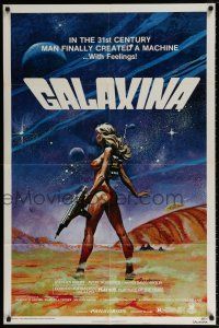 6f332 GALAXINA style A 1sh '80 Dorothy Stratten is a man-made machine with feelings!