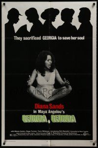 6f341 GEORGIA, GEORGIA 1sh '72 Maya Angelou, Diana Sands, they sacrificed Georgia to save her soul