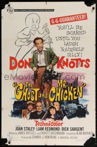 6f344 GHOST & MR. CHICKEN 1sh '66 Don Knotts, you'll be scared til you laugh yourself silly!