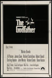 6f362 GODFATHER 1sh '72 Francis Ford Coppola crime classic, great art by S. Neil Fujita!