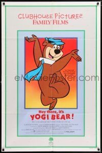 6f412 HEY THERE IT'S YOGI BEAR 1sh R86 Hanna-Barbera, Yogi's first full-length feature!