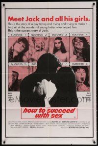 6f438 HOW TO SUCCEED WITH SEX 1sh '69 the story of Jack who seduces eight sexy women!