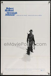 6f475 JEREMIAH JOHNSON style C 1sh '72 cool artwork of Robert Redford, directed by Sydney Pollack!