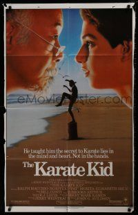 6f490 KARATE KID 1sh '84 Pat Morita, Ralph Macchio, teen martial arts classic!