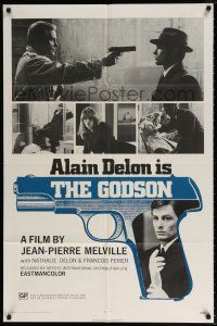 6f522 LE SAMOURAI 1sh '72 Jean-Pierre Melville film noir classic, Alain Delon is The Godson!