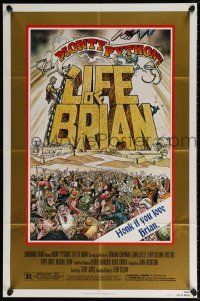 6f531 LIFE OF BRIAN style B 1sh '79 Monty Python, best different art by William Stout!