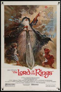 6f541 LORD OF THE RINGS 1sh '78 Ralph Bakshi cartoon from classic J.R.R. Tolkien novel!