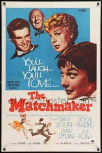 6f573 MATCHMAKER 1sh '58 Shirley Booth, Shirley MacLaine, Anthony Perkins, Paul Ford