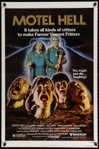 6f605 MOTEL HELL 1sh '80 it takes all kinds of critters to make Farmer Vincent Fritters!