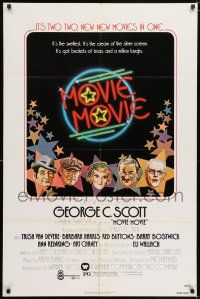 6f608 MOVIE MOVIE 1sh '78 George C. Scott, Stanley Donen directed parody of 1930s movies!
