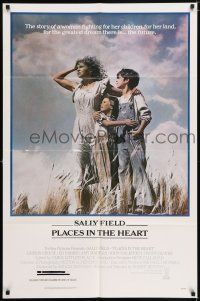 6f678 PLACES IN THE HEART 1sh '84 single mother Sally Field fights for her children & her land!