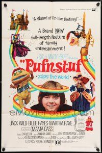 6f700 PUFNSTUF 1sh '70 Sid & Marty Krofft musical, wacky images of characters!