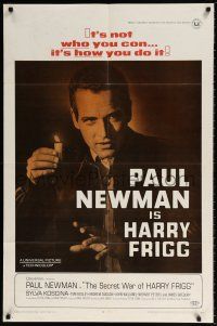 6f769 SECRET WAR OF HARRY FRIGG 1sh '68 Paul Newman in the title role, directed by Jack Smight!